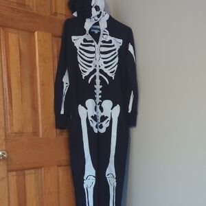 Tipsy Elves Black and White Skeleton Jumpsuit